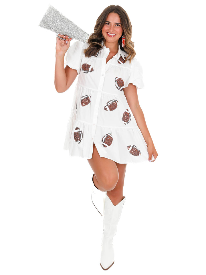 Dreaming About Football Babydoll Dress