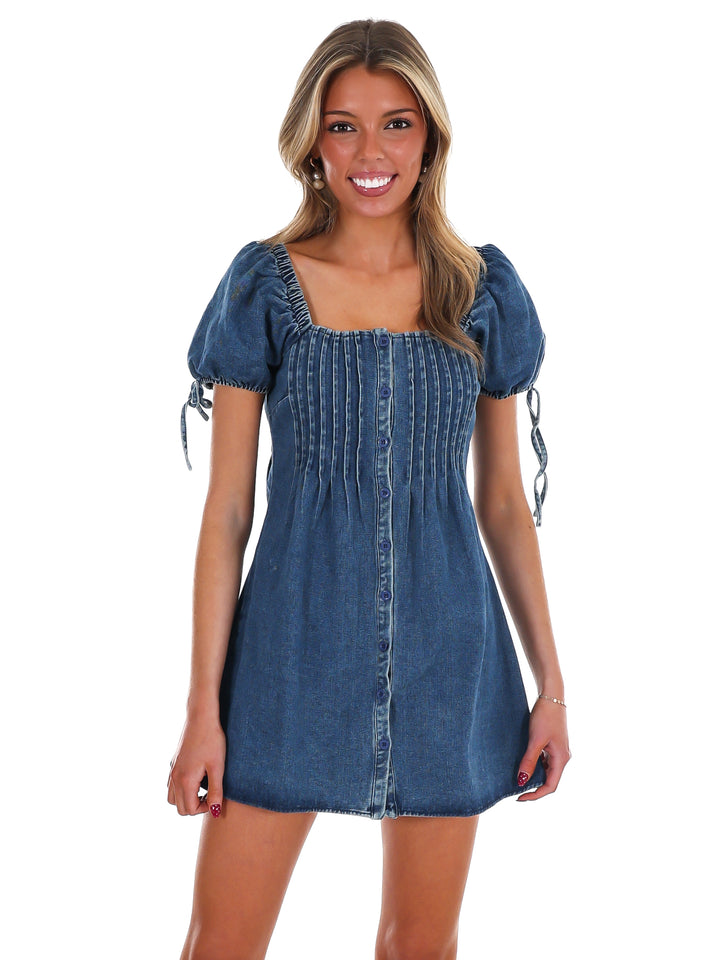 Keep It Real Denim Mini Dress