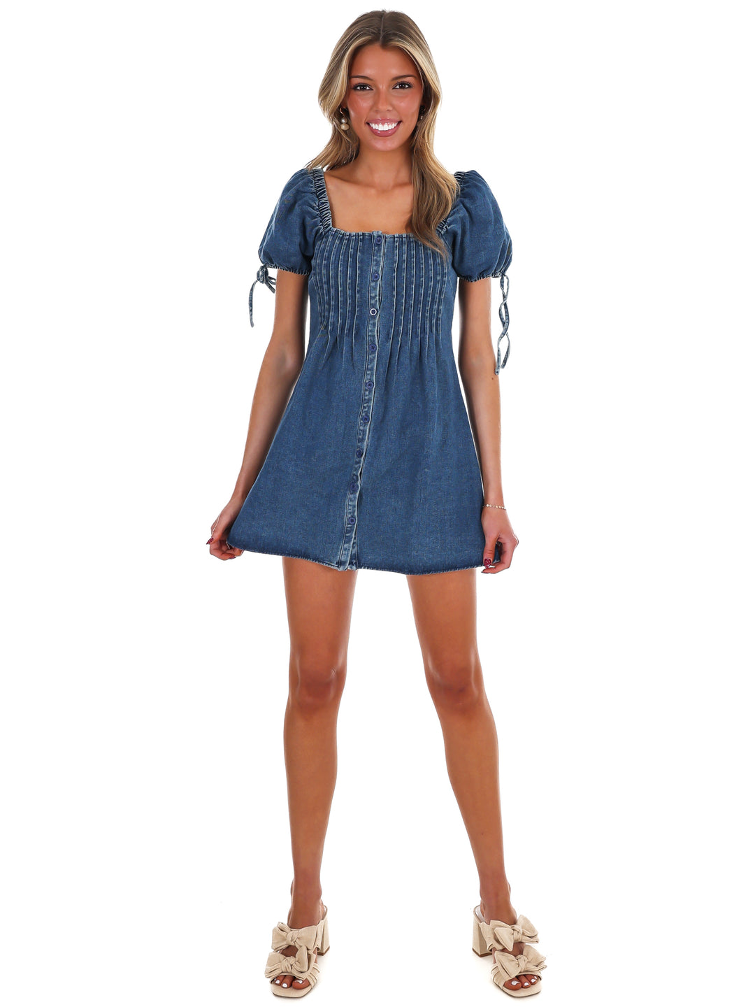 Keep It Real Denim Mini Dress