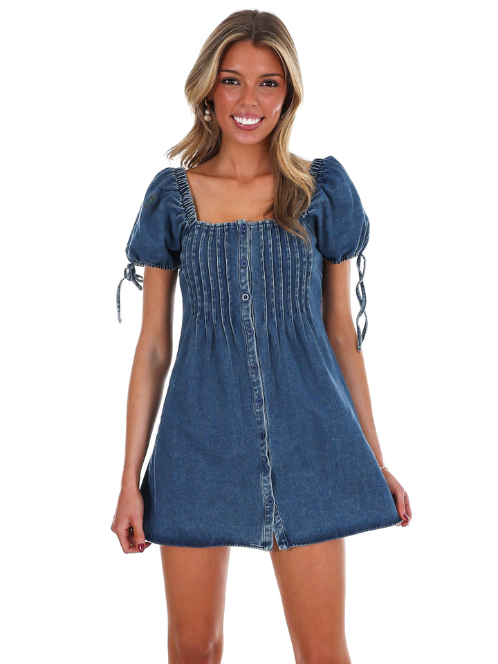 Keep It Real Denim Mini Dress
