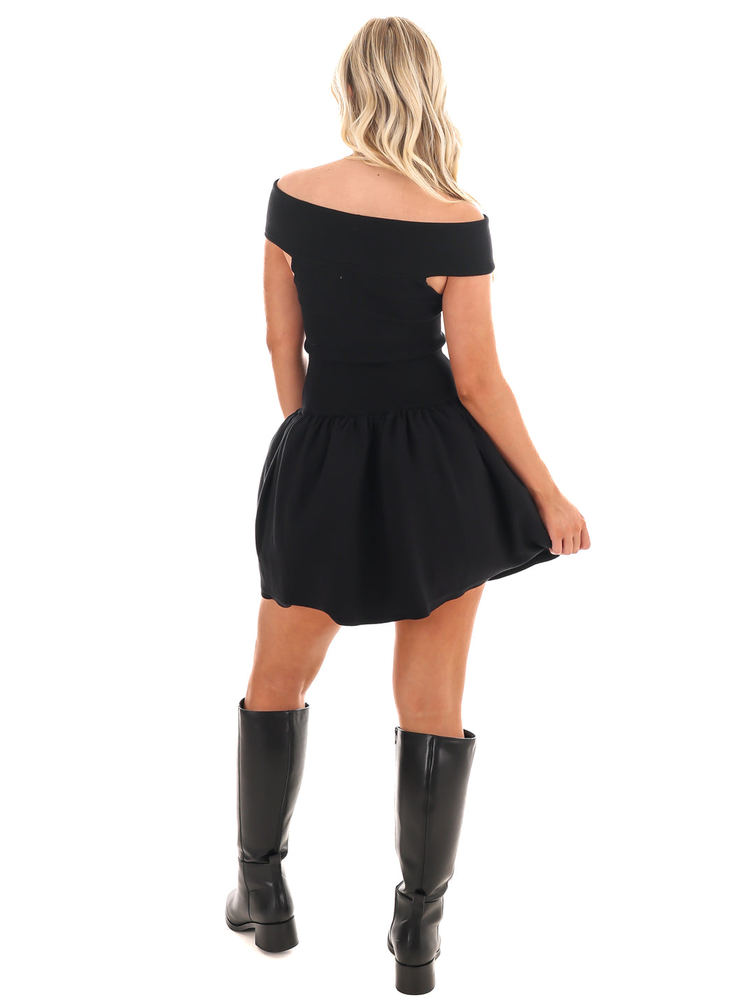 Sweet Pea Off Shoulder Sweater Mini Dress