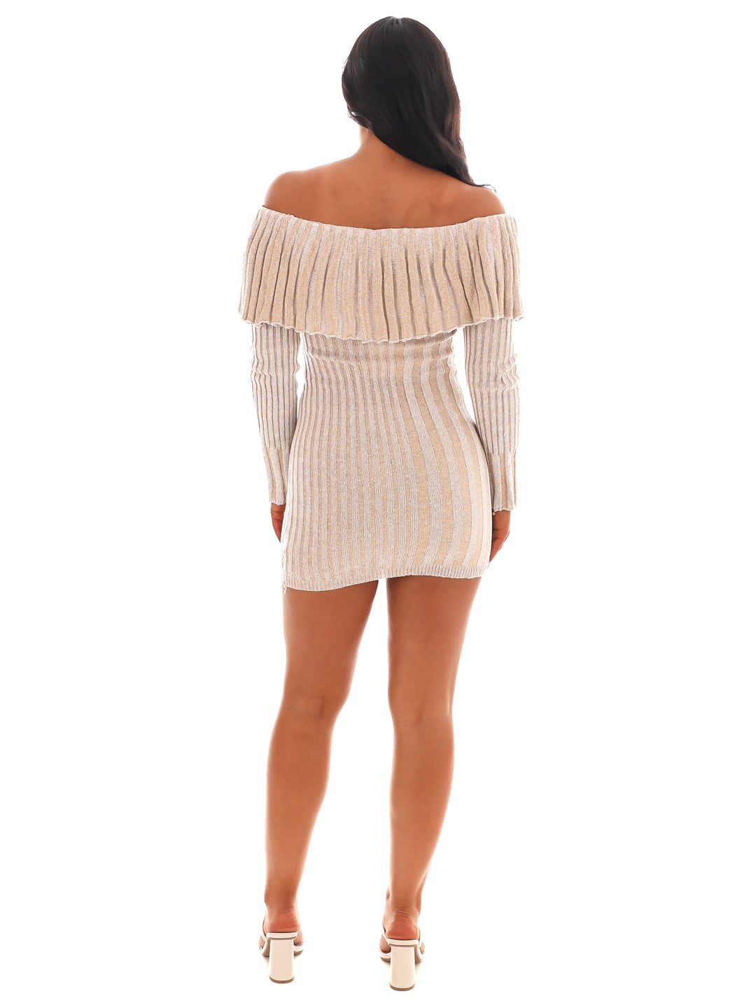 Carefree Kiss Off Shoulder Mini Dress