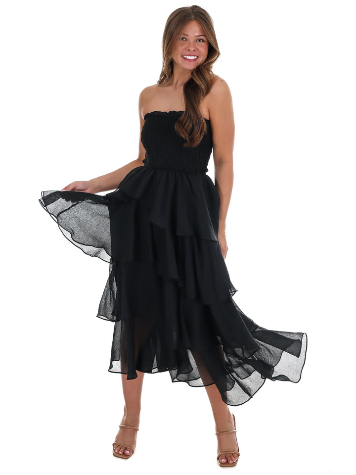 Golden Hour Glow Tiered Maxi Dress