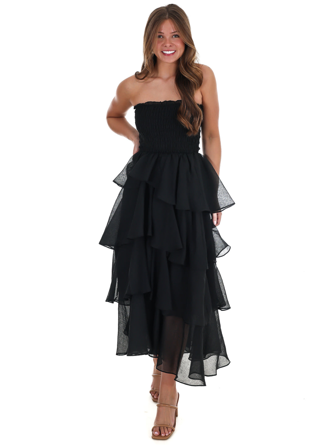 Golden Hour Glow Tiered Maxi Dress