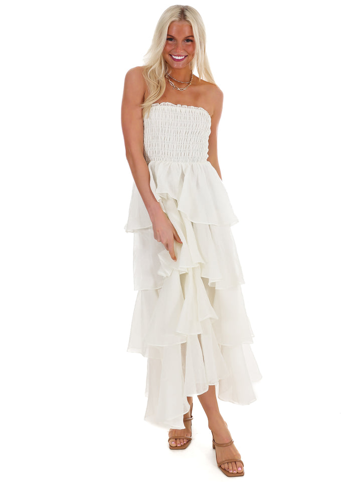 Golden Hour Glow Tiered Maxi Dress