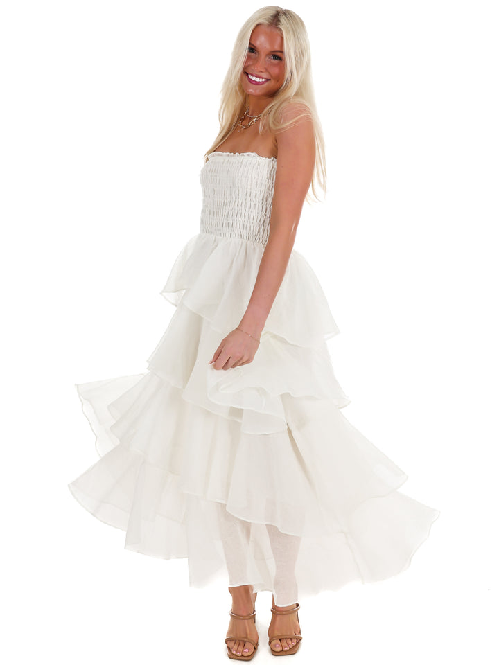 Golden Hour Glow Tiered Maxi Dress