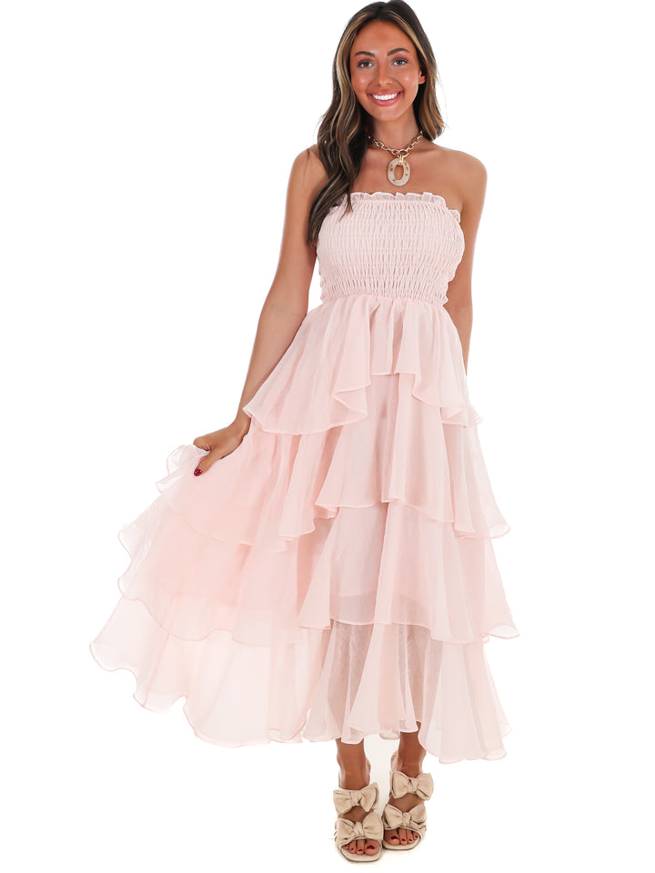 Golden Hour Glow Tiered Maxi Dress