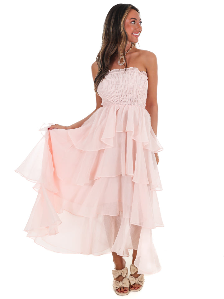 Golden Hour Glow Tiered Maxi Dress