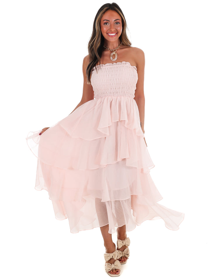 Golden Hour Glow Tiered Maxi Dress