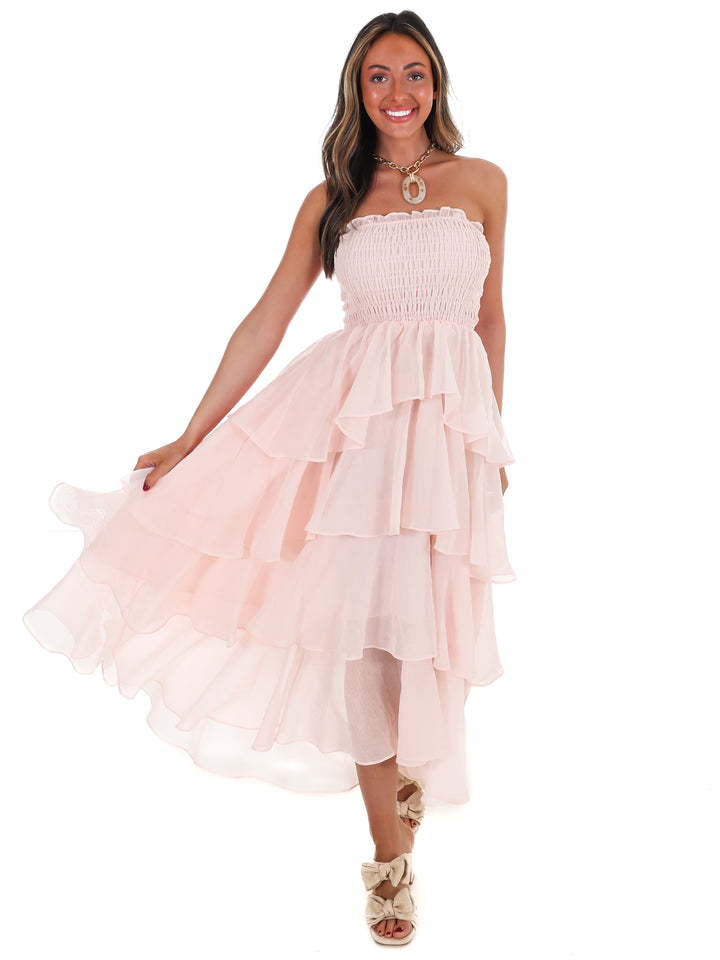 Golden Hour Glow Tiered Maxi Dress