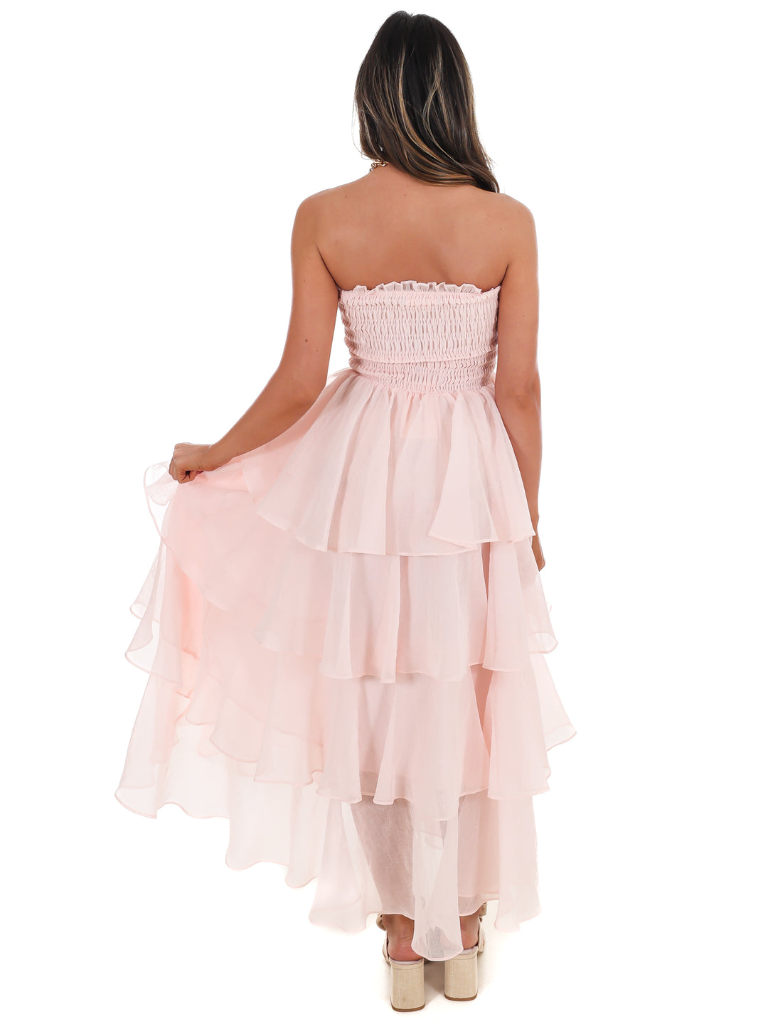 Golden Hour Glow Tiered Maxi Dress