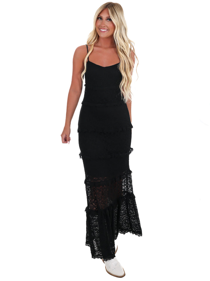 Own Today Lace Maxi Dress