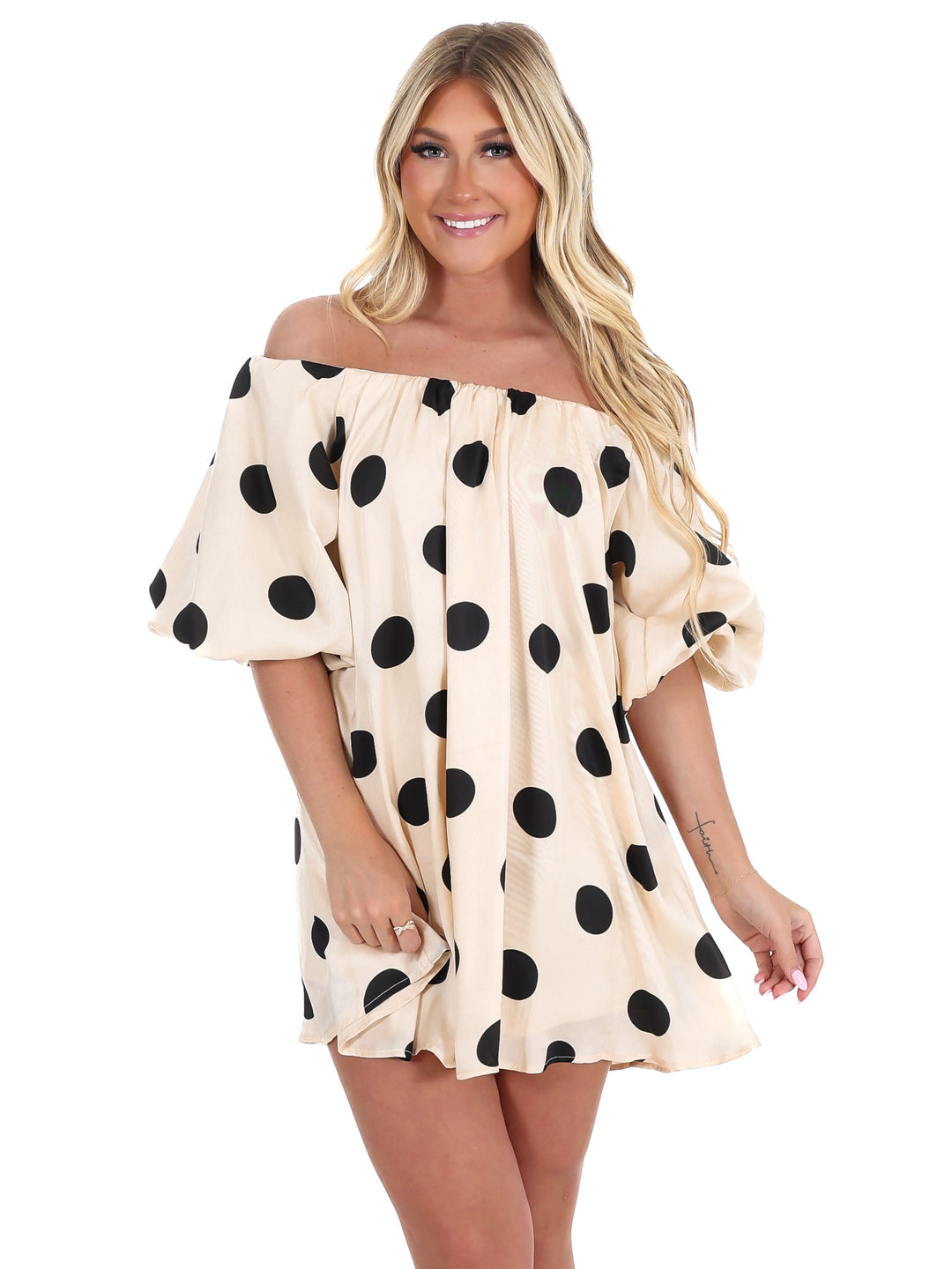 Living My Best Life Polkadot Mini Dress Josie's Boutique Living My Best Life Polkadot Mini Dress Josie's Boutique