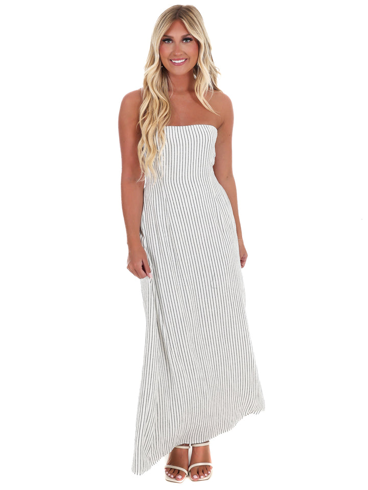 No Rush Stripe Maxi Dress