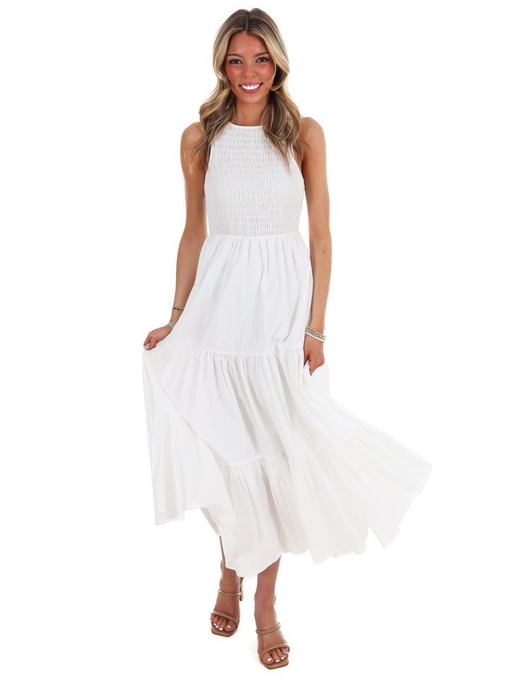 Basic Beauty Tiered Midi Dress
