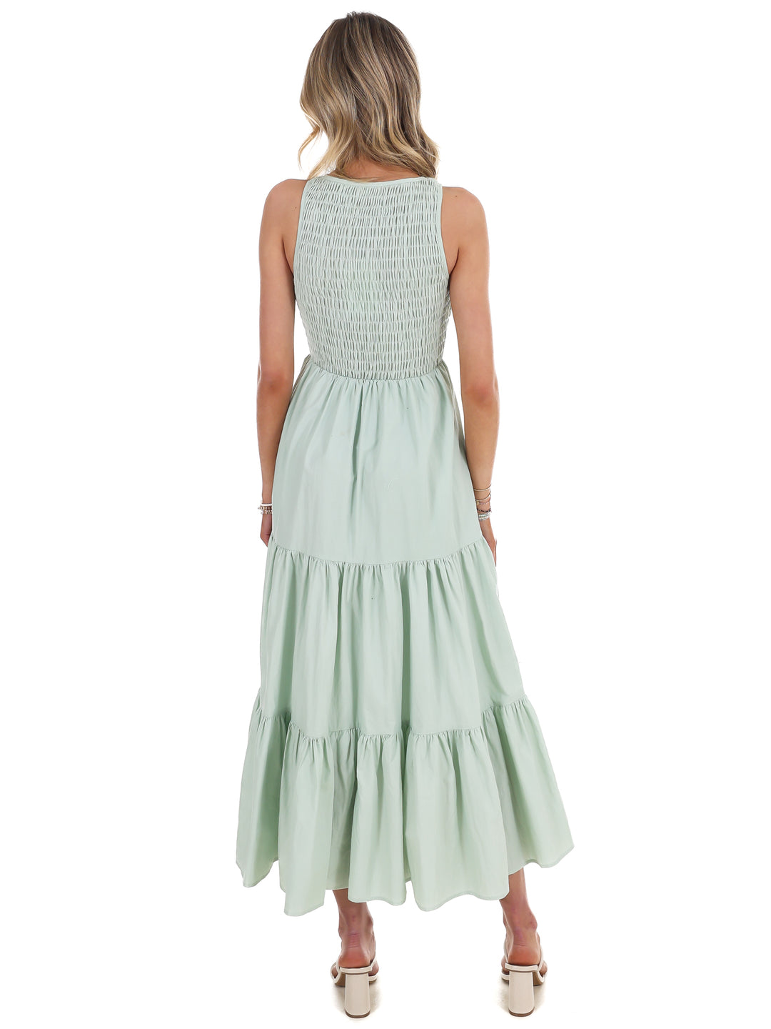 Basic Beauty Tiered Midi Dress