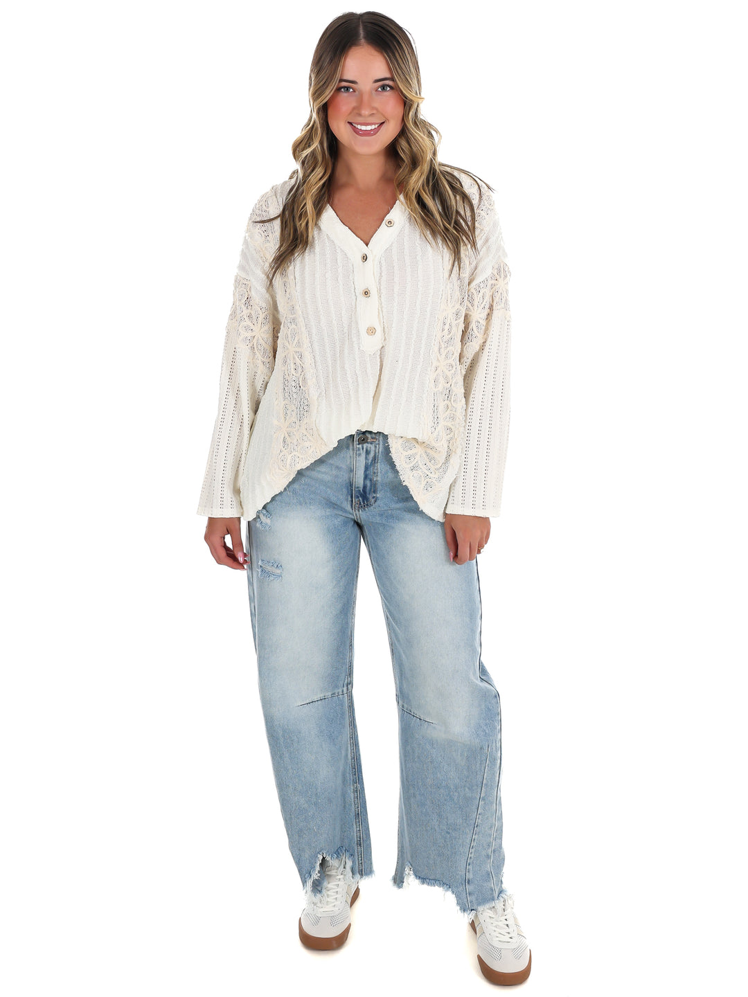 Great Escape Lace Contrast Top