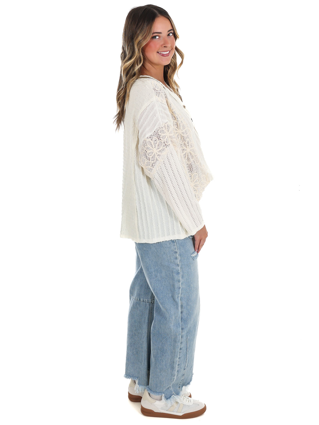 Great Escape Lace Contrast Top