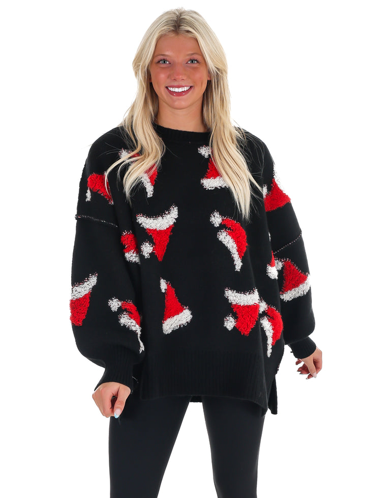 Sleigh All Day Santa Hat Sweater