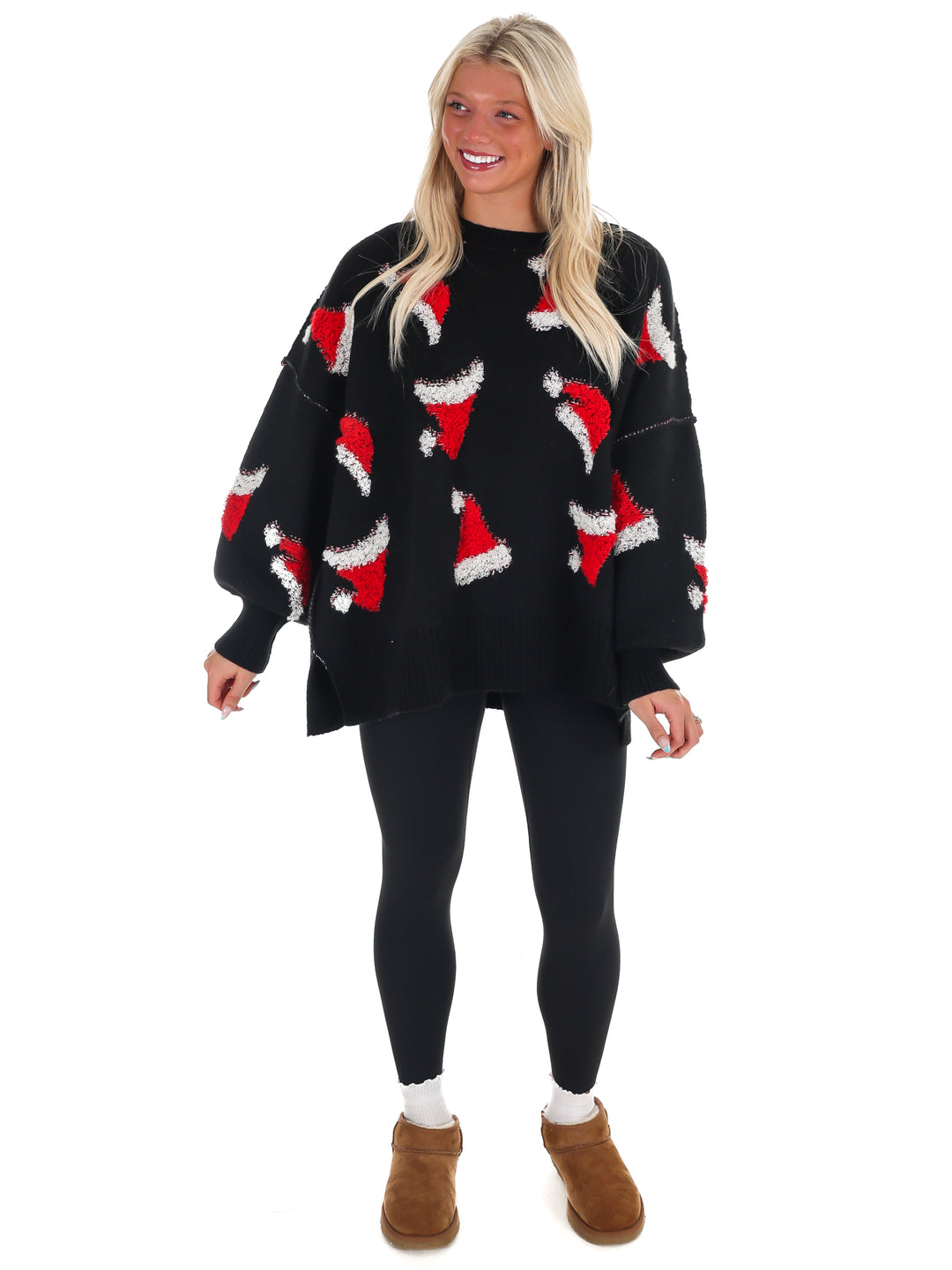 Sleigh All Day Santa Hat Sweater