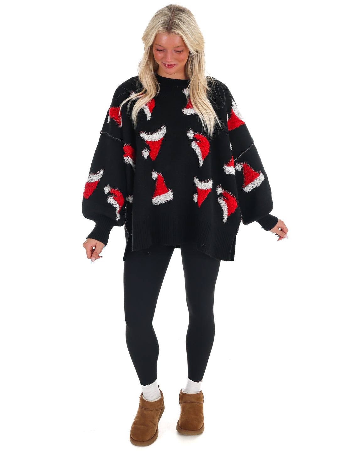 Sleigh All Day Santa Hat Sweater