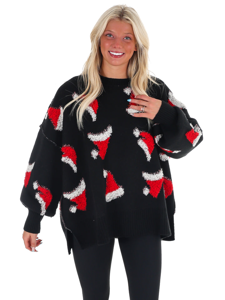 Sleigh All Day Santa Hat Sweater