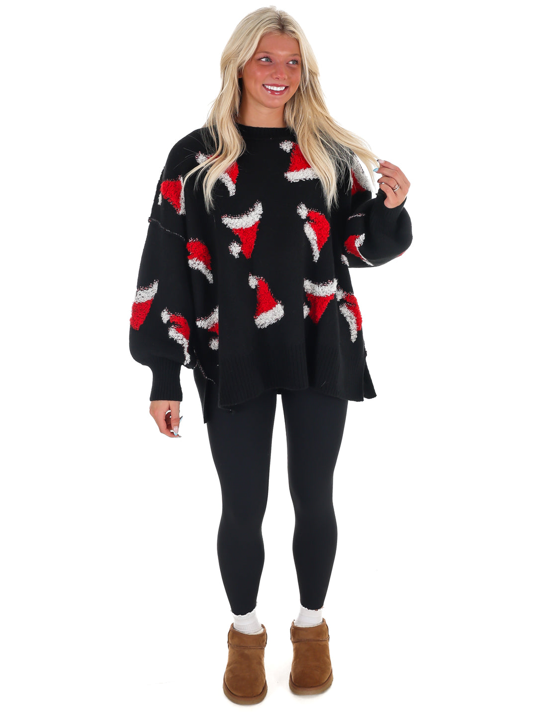 Sleigh All Day Santa Hat Sweater