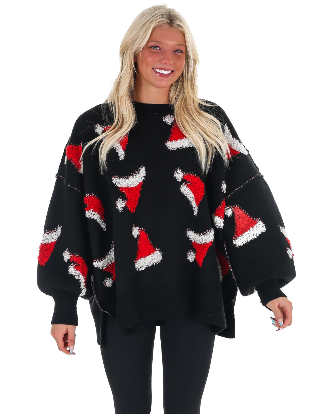 Sleigh All Day Santa Hat Sweater