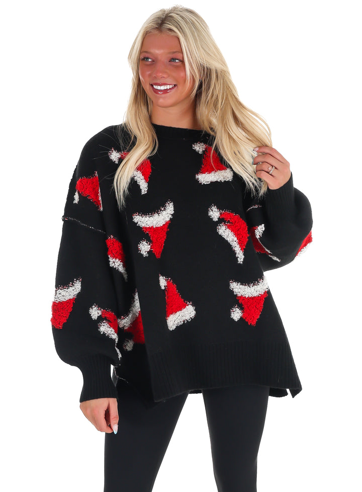 Sleigh All Day Santa Hat Sweater