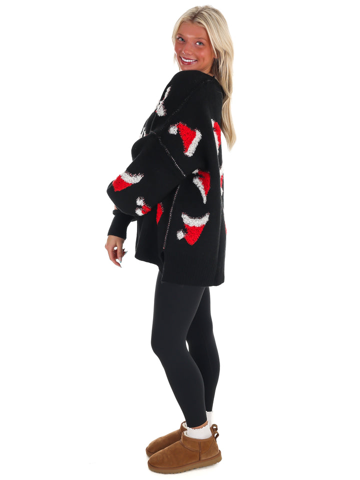 Sleigh All Day Santa Hat Sweater