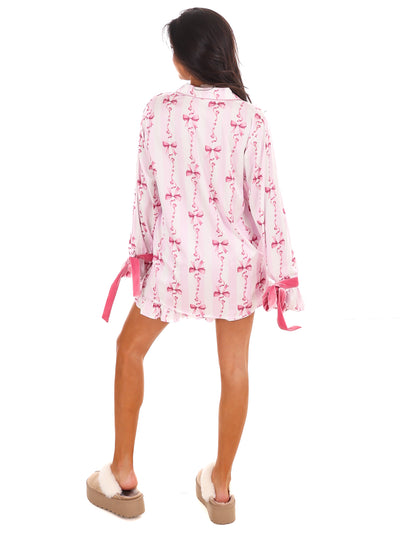 Gift Wrap Satin Pajamas