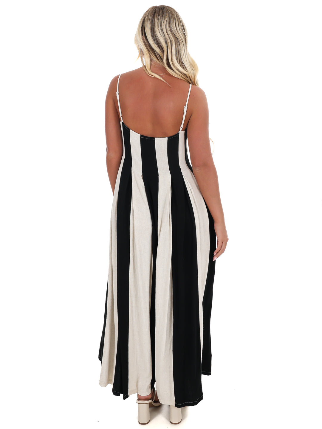 Natural State Striped Jumpsuit