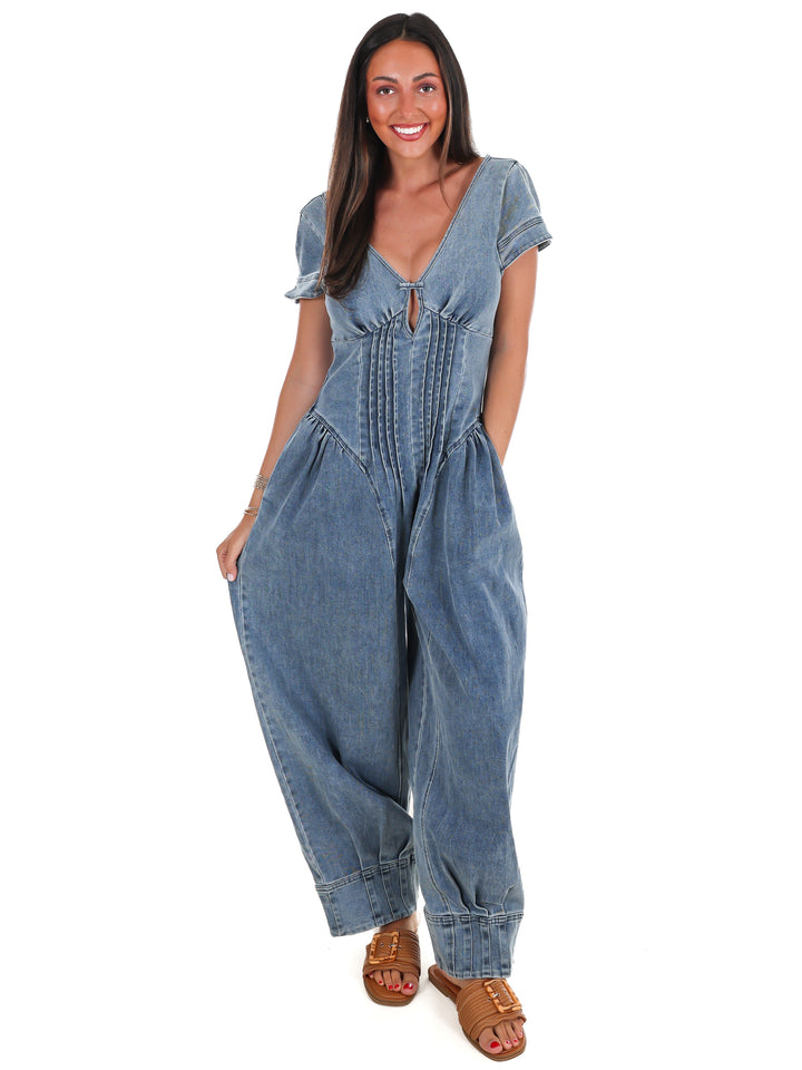 Willow Creek Denim Jumpsuit