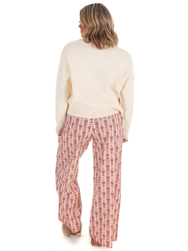 Sugar Plum Nutcracker Embroidery Sweater