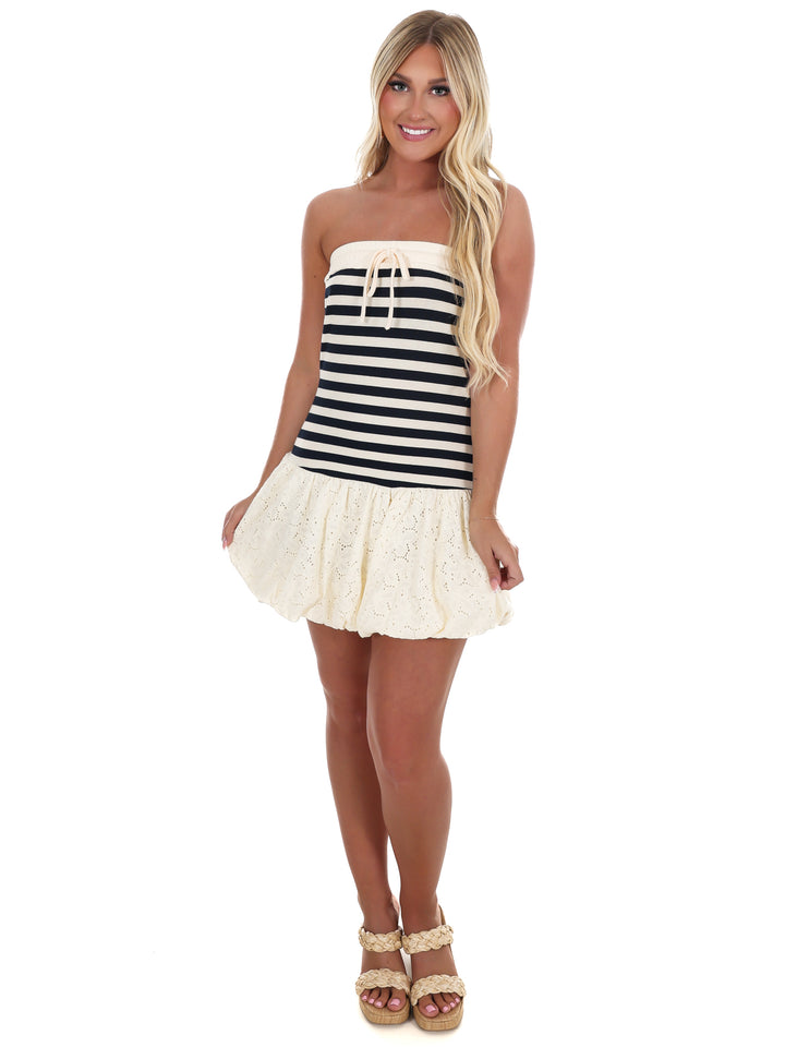 Yacht Club Lace Bubble Dress