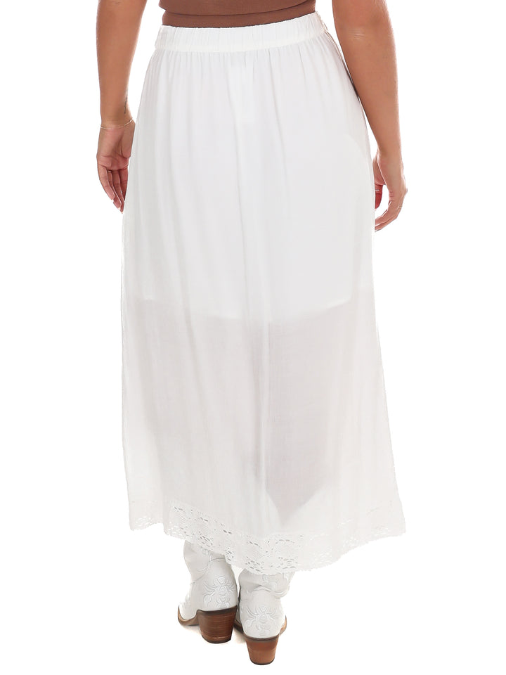 Coastal Chic Lace Maxi Skirt
