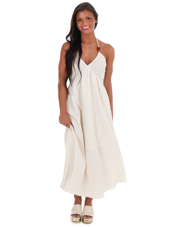 Drift Away Halter Neck Midi Dress