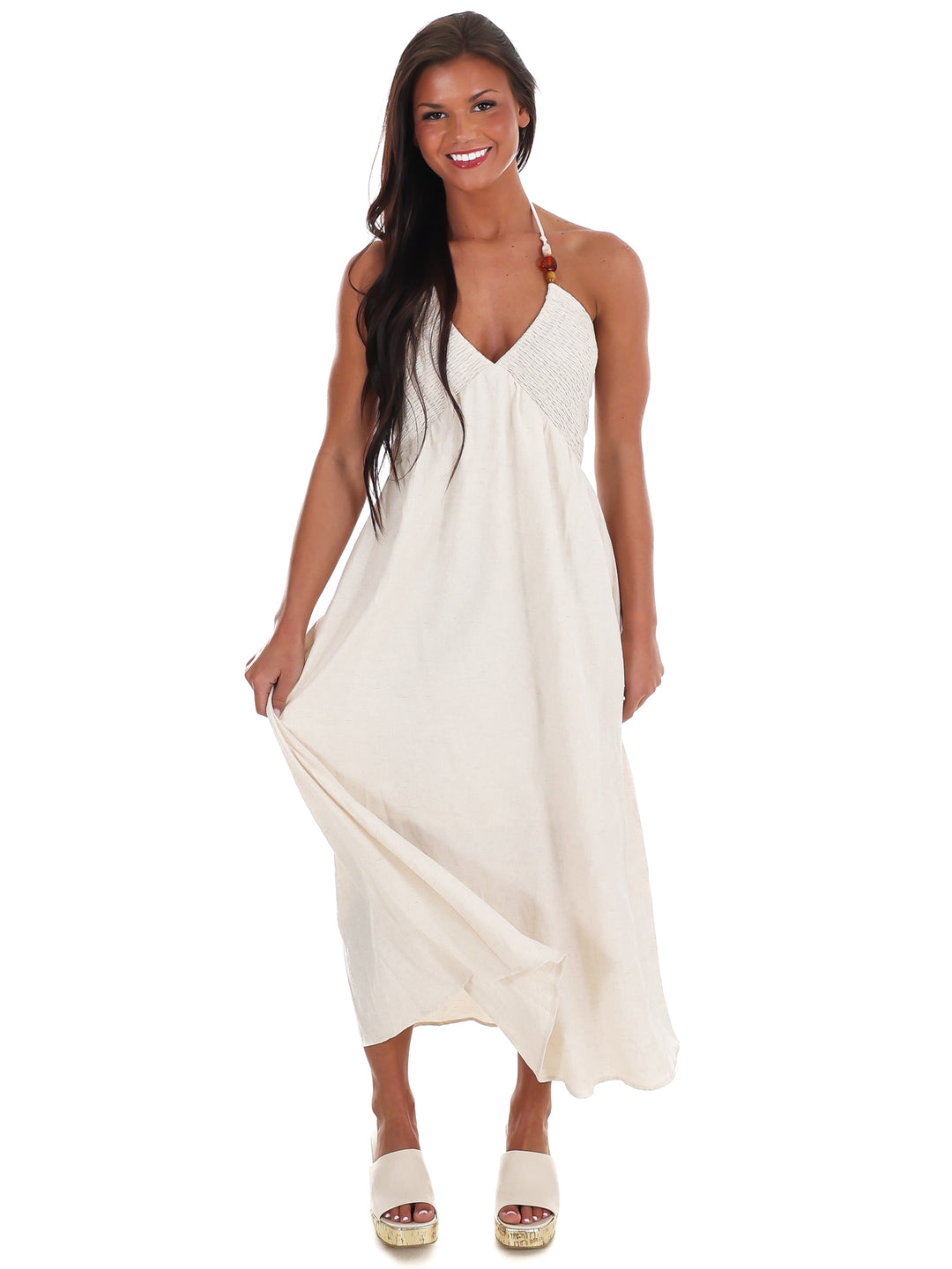Drift Away Halter Neck Midi Dress