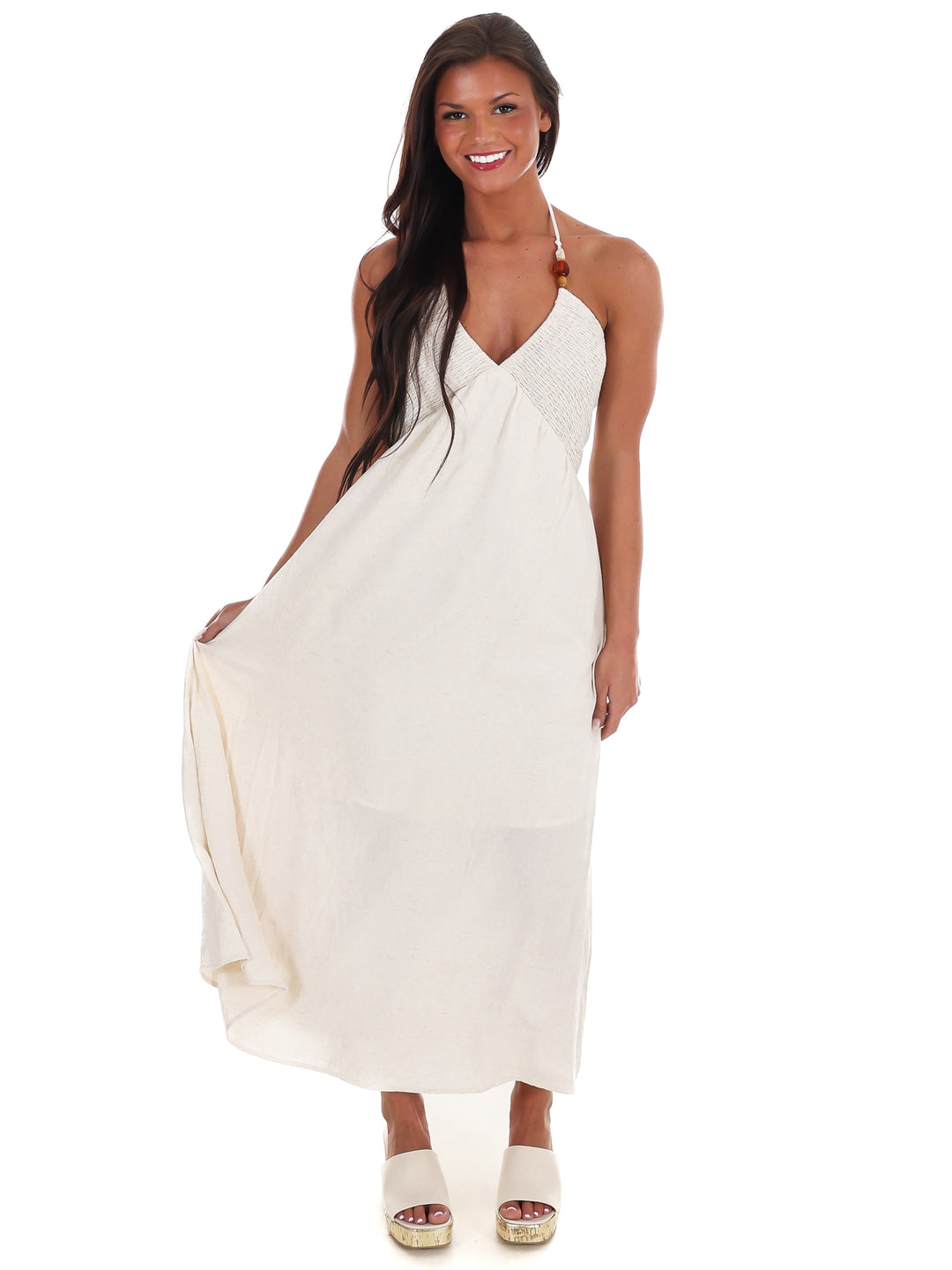 Drift Away Halter Neck Midi Dress