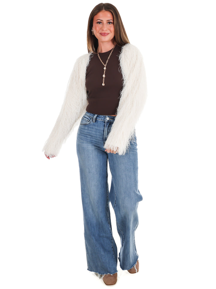 Feather Fringe Bolero