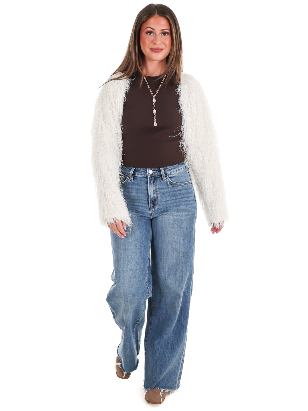 Feather Fringe Bolero