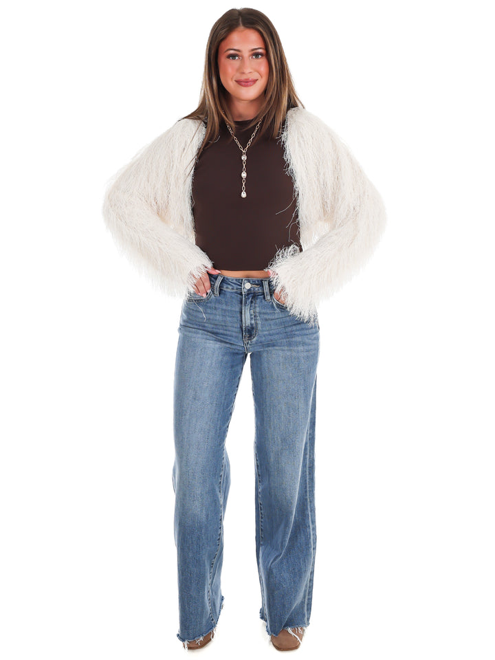 Feather Fringe Bolero