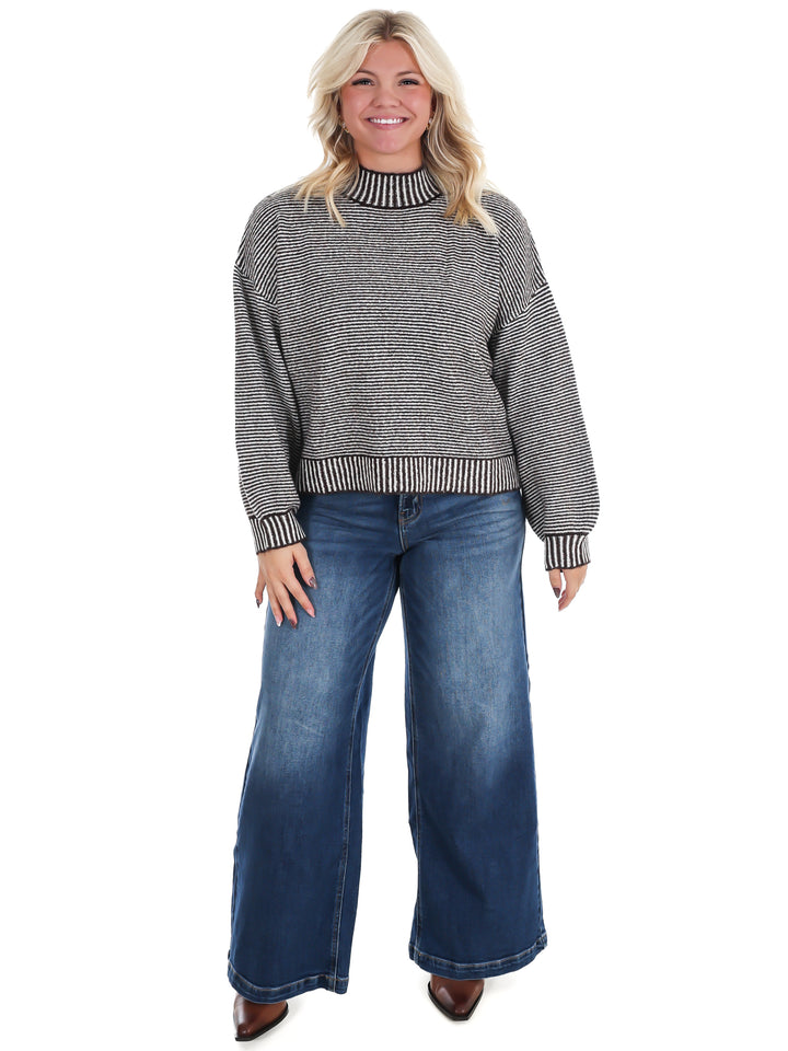 Winter Weekend Mock Neck Sweater