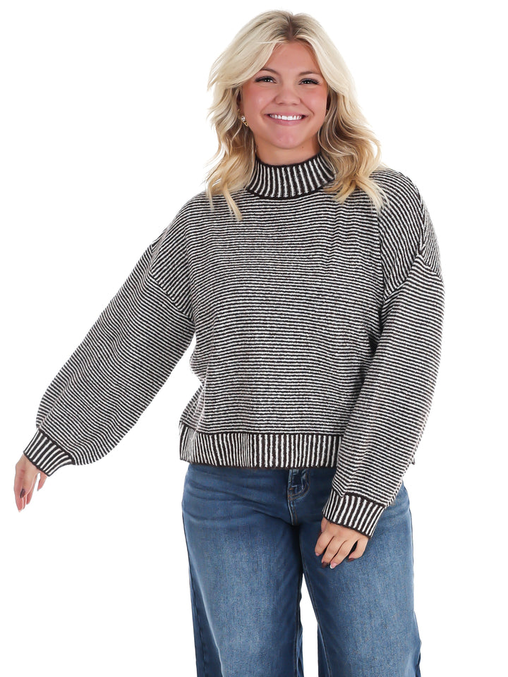 Winter Weekend Mock Neck Sweater