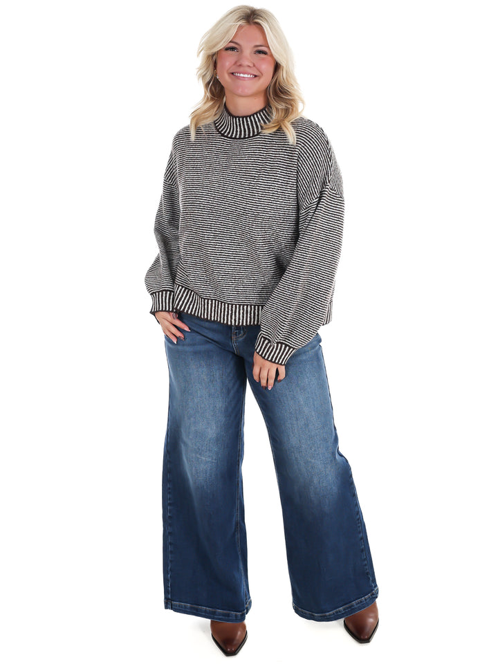 Winter Weekend Mock Neck Sweater