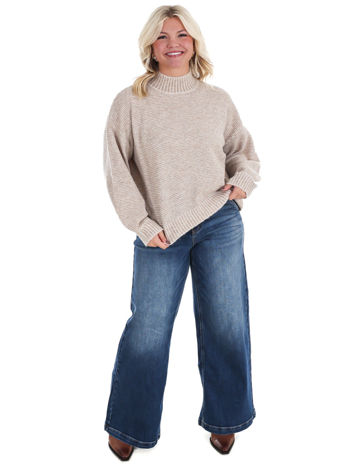 Winter Weekend Mock Neck Sweater