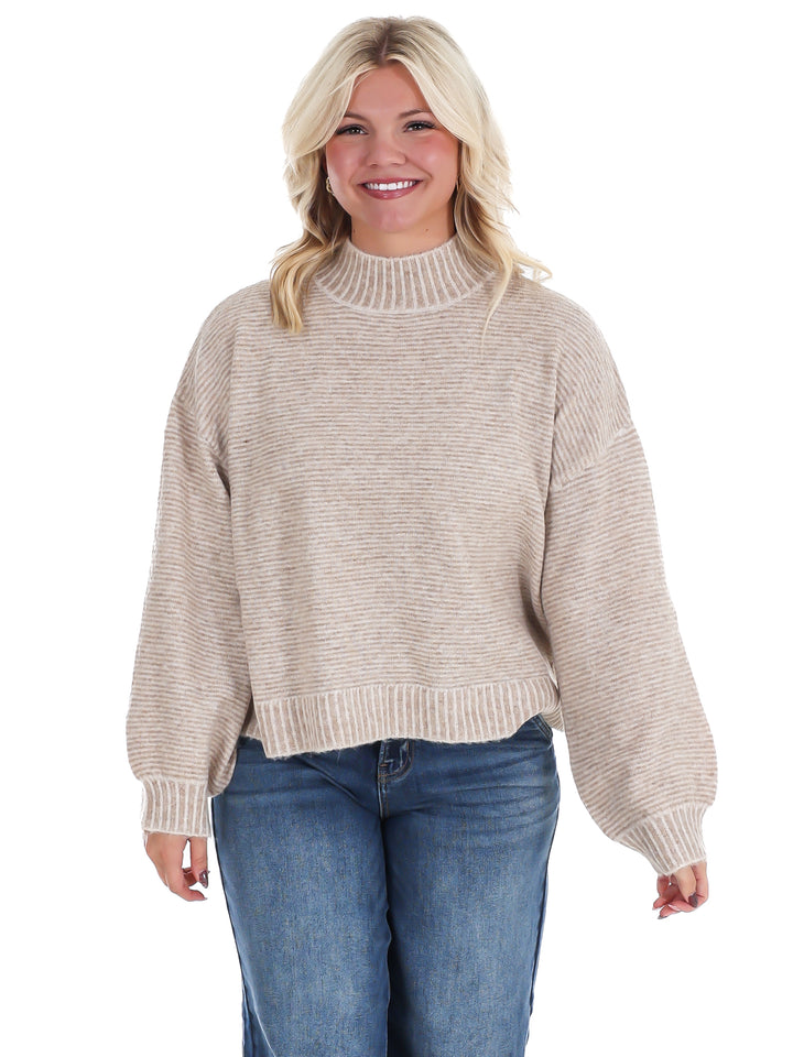 Winter Weekend Mock Neck Sweater