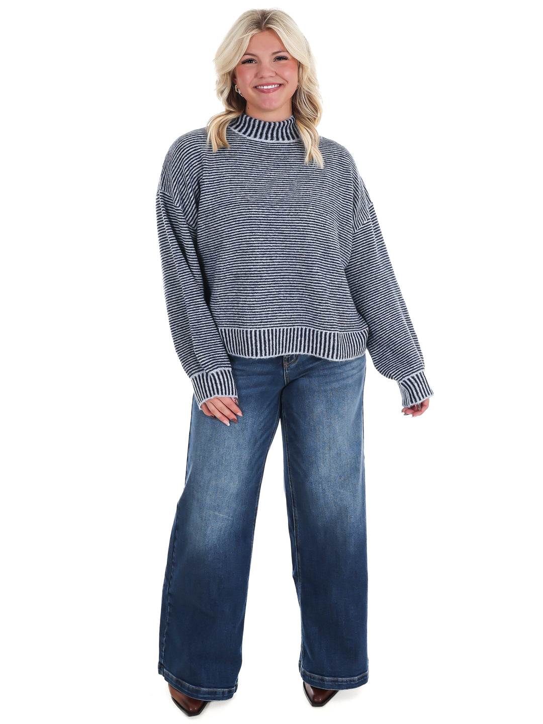 Winter Weekend Mock Neck Sweater