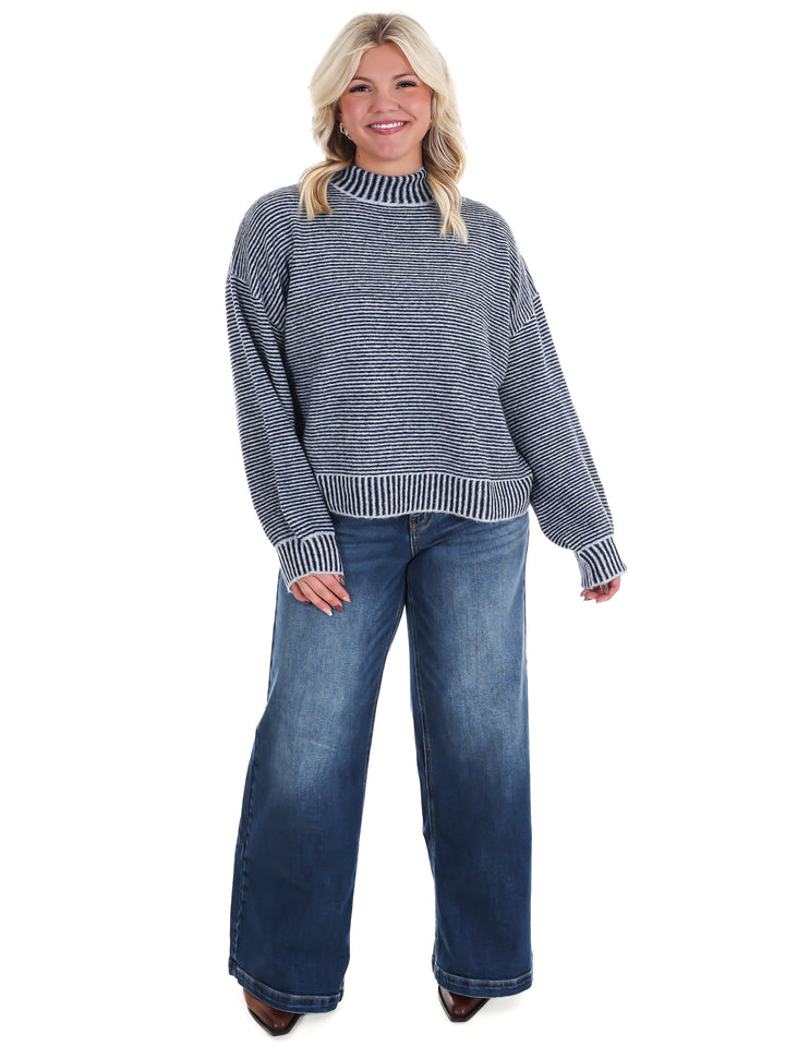 Winter Weekend Mock Neck Sweater