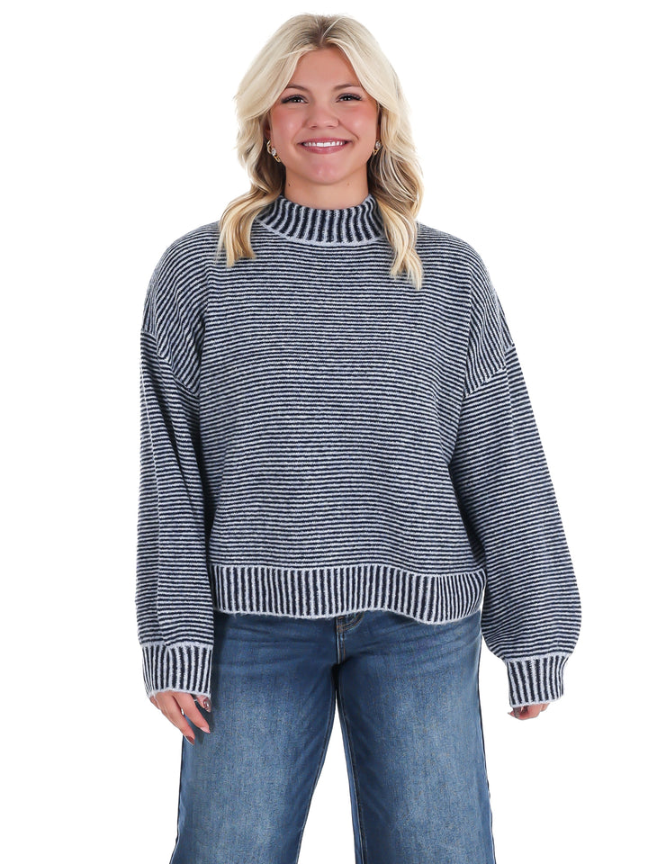 Winter Weekend Mock Neck Sweater